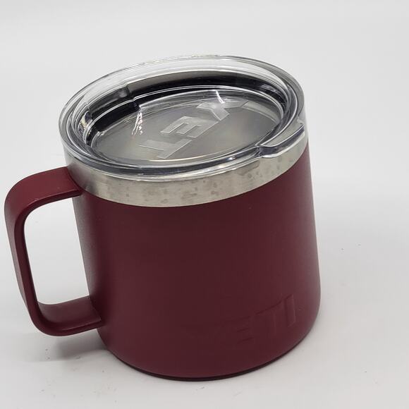 Rambler 14oz. Mug Red Stainless Steel by YETI New, no tags - Picture 3 of 7